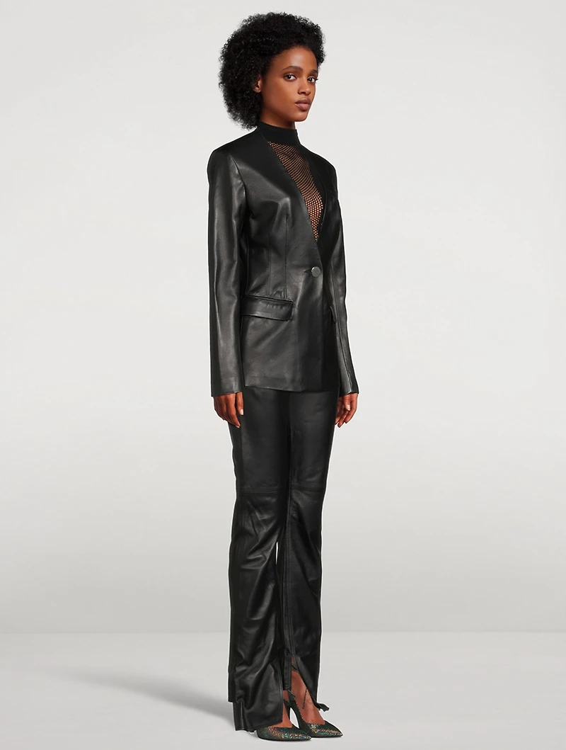 Leather Blazer