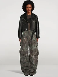 Fern Cargo Pants Camo Print