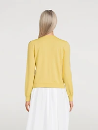 Pansy Embroidered Cardigan