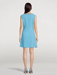 Crystal Embroidered Mini Dress