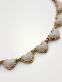 Sweetheart Faux Pearl Necklace