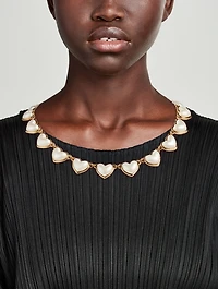 Sweetheart Faux Pearl Necklace
