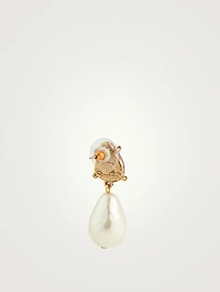 Candy Pearl Drop Earrings With Crystals