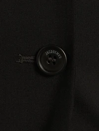 La Veste Melo Wool Stretch Backless Blazer