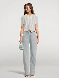 Le Polo Bagnu Jacquard Towel Shirt