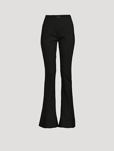 Le Pantalon Tangelo Wool Stretch Pants With Strap