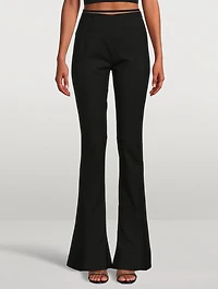 Le Pantalon Tangelo Wool Stretch Pants With Strap