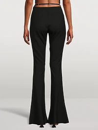 Le Pantalon Tangelo Wool Stretch Pants With Strap