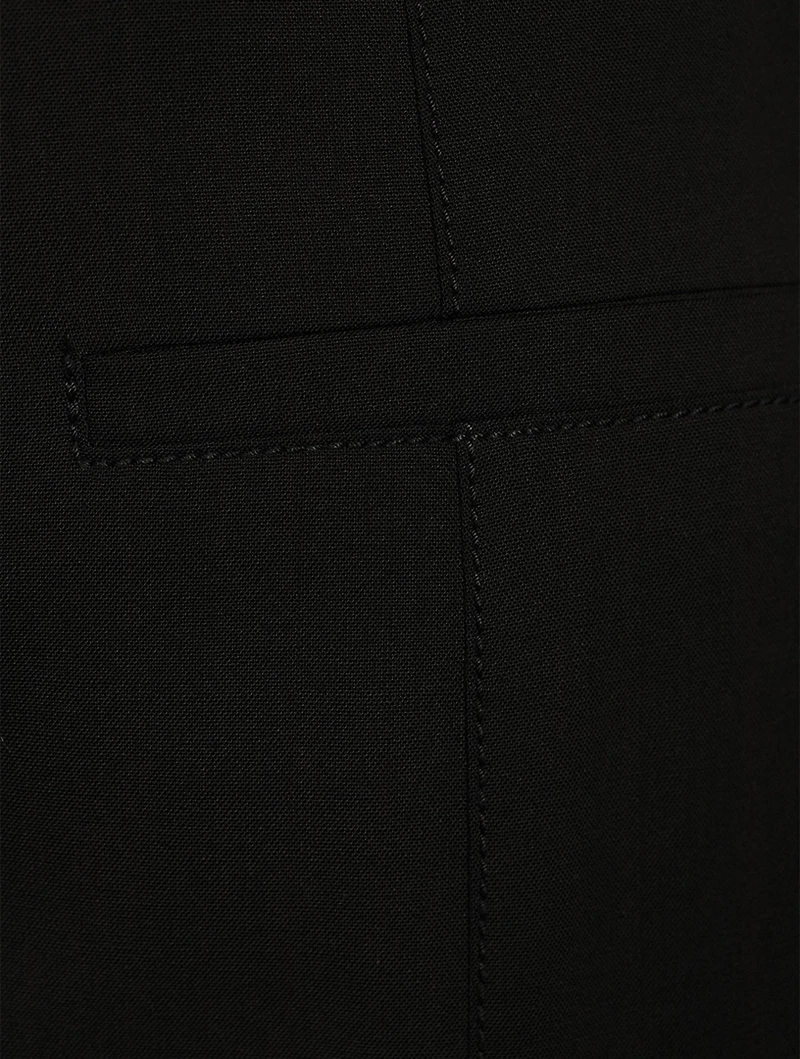 Le Pantalon Tangelo Wool Stretch Pants With Strap