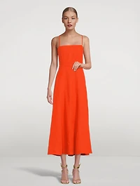 Verona Hemp Spaghetti Strap Midi Dress