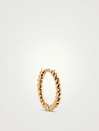 Small Rope Hoop Earring