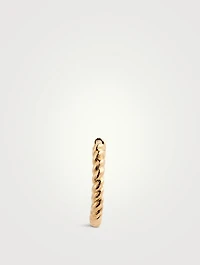 Small Rope Hoop Earring