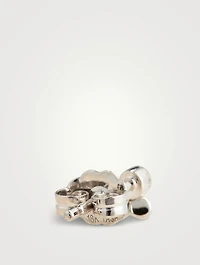Invisible Set Dangling Diamond 18K Gold Earring