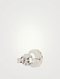 Moon 18K Gold Stud Earring With Diamonds
