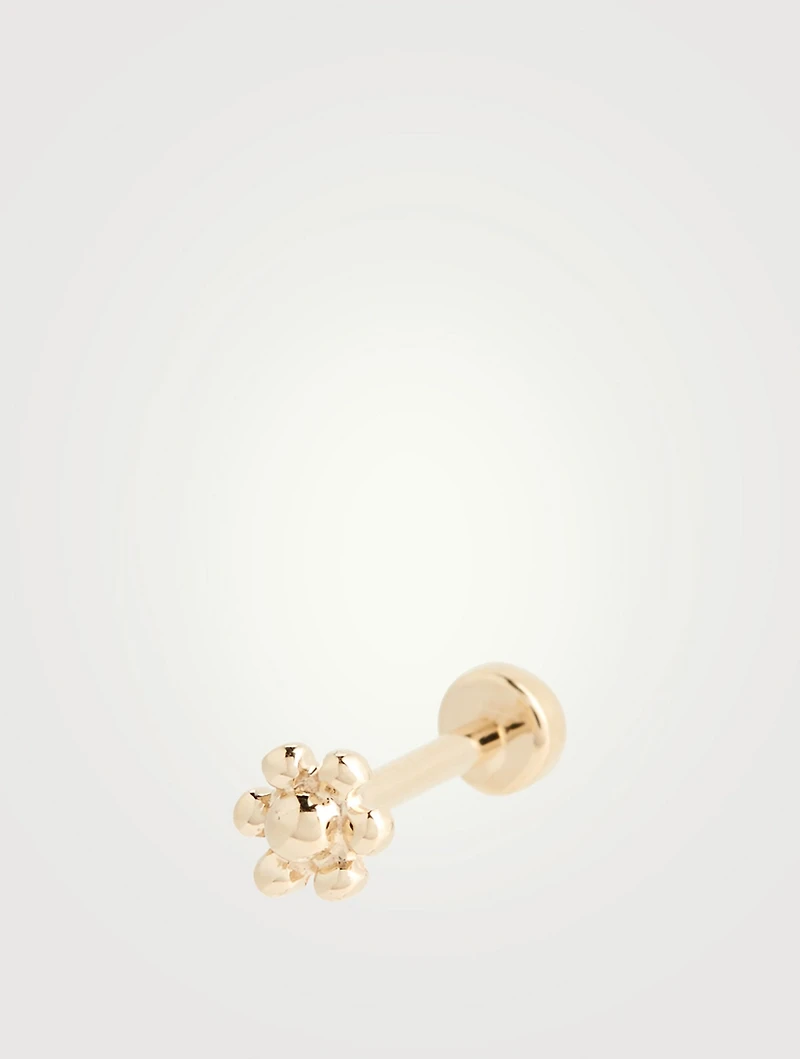 Natural Pearl 14K Gold Stud Earring
