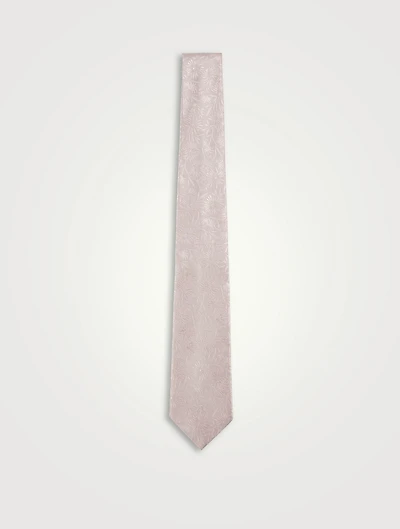 Silk Floral Jacquard Tie