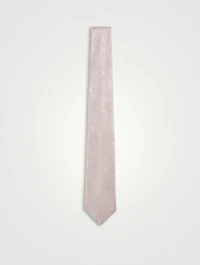 Silk Floral Jacquard Tie
