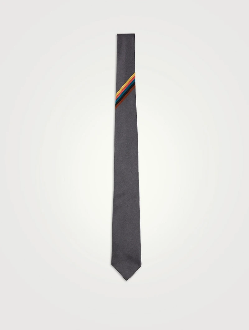 Artist Stripe Silk Tie