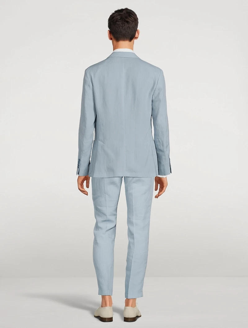 Linen Patch-Pocket Unconstructed Jacket