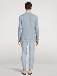 Linen Patch-Pocket Unconstructed Jacket