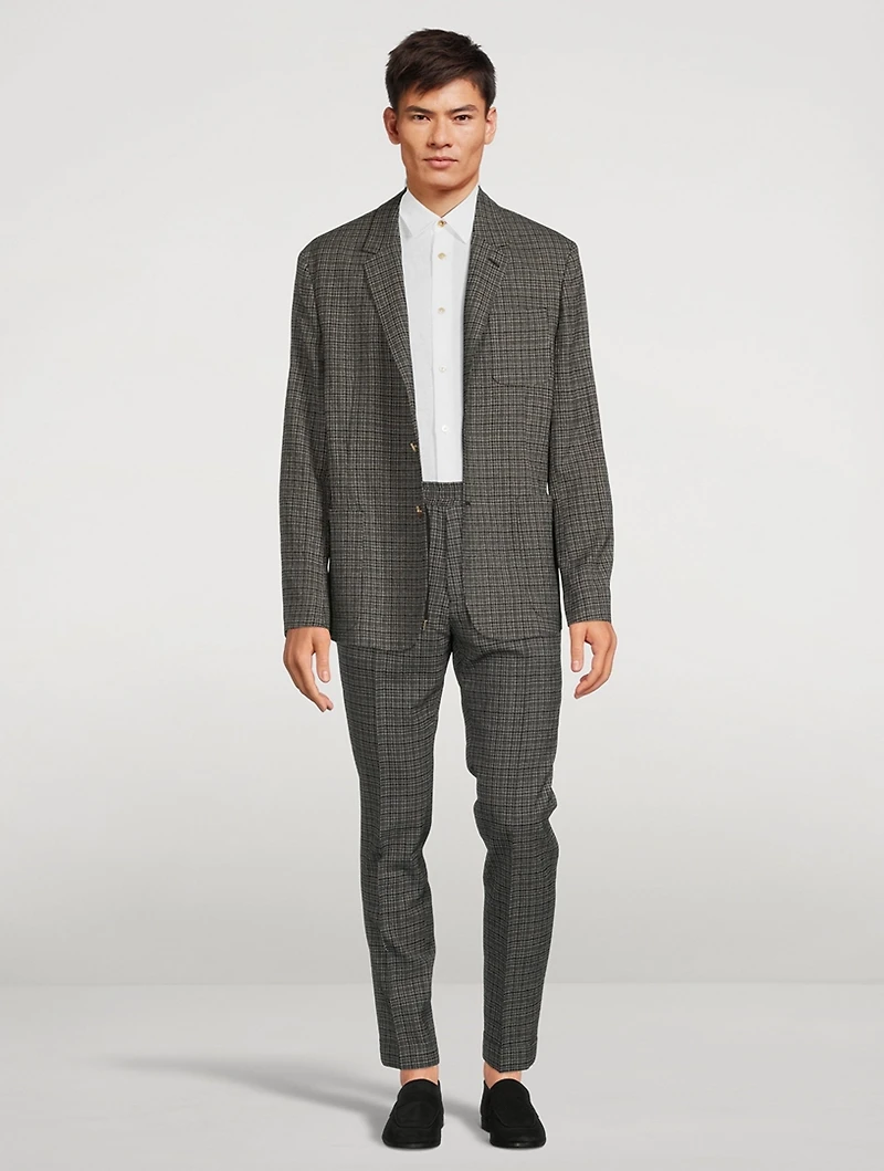 Wool And Silk Stretch Tailored Jacket