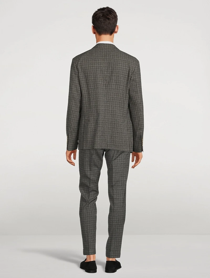 Wool And Silk Stretch Tailored Jacket