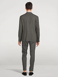 Wool And Silk Stretch Tailored Jacket