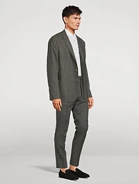 Wool And Silk Stretch Tailored Jacket