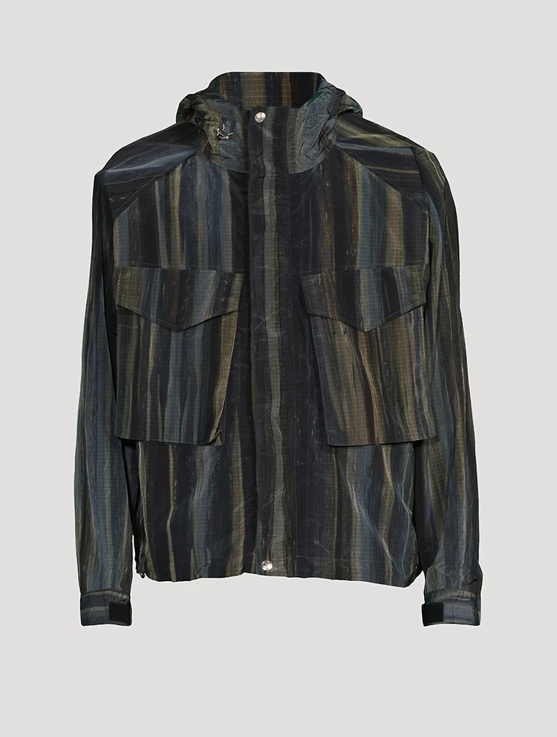 Ripstop Hooded Jacket Woodland Print
