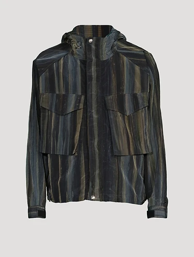 Ripstop Hooded Jacket Woodland Print