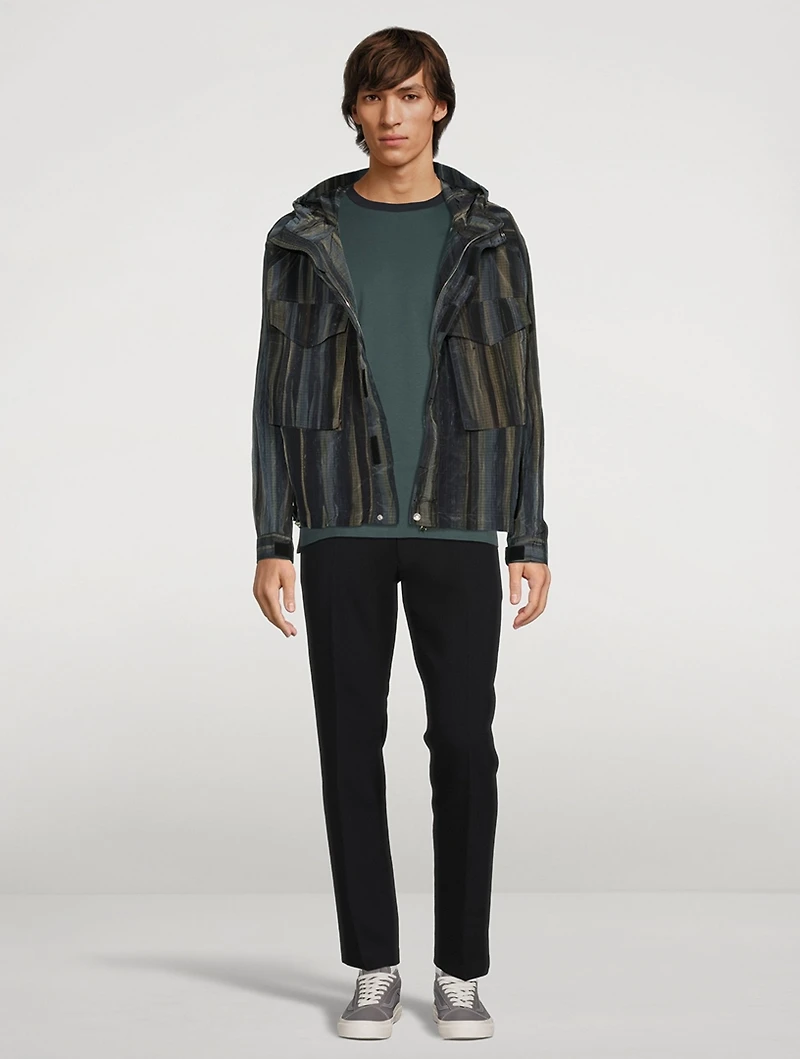 Ripstop Hooded Jacket Woodland Print