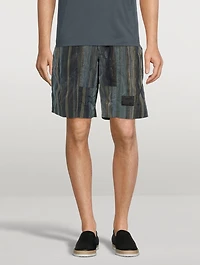 Nylon Striped Shorts