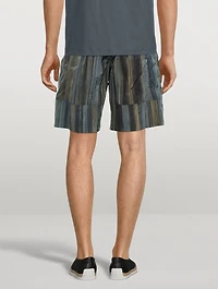 Nylon Striped Shorts