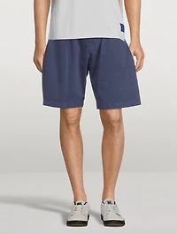 Cotton-Blend Double-Pleat Shorts