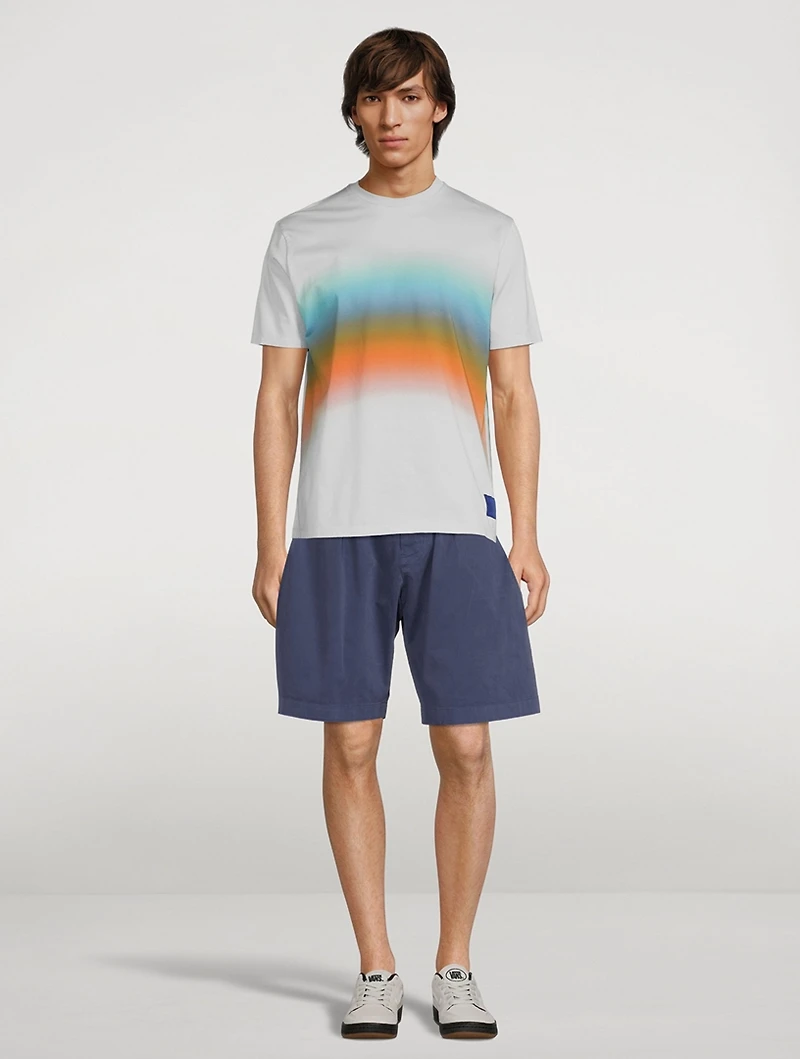 Cotton-Blend Double-Pleat Shorts
