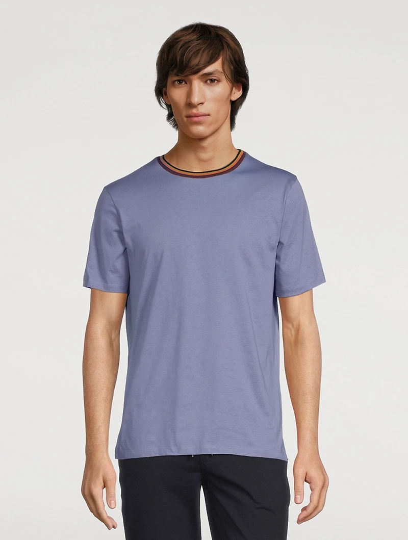 Artist Stripe Collar T-Shirt