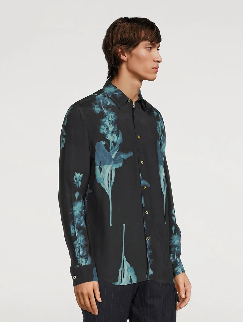 Tailored Shirt Stem Print