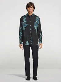 Tailored Shirt Stem Print