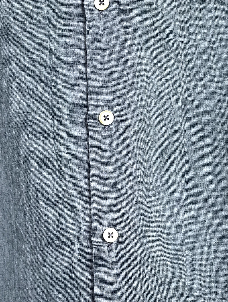 Linen Chambray Bowling Shirt