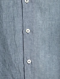 Linen Chambray Bowling Shirt