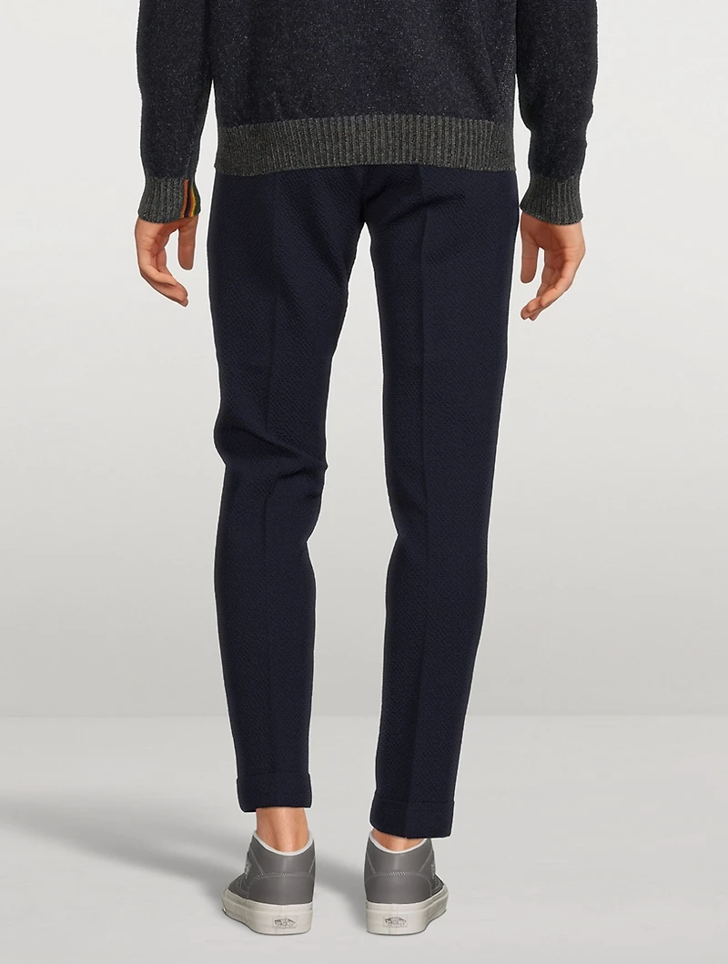 Wool Stretch Seersucker Pants