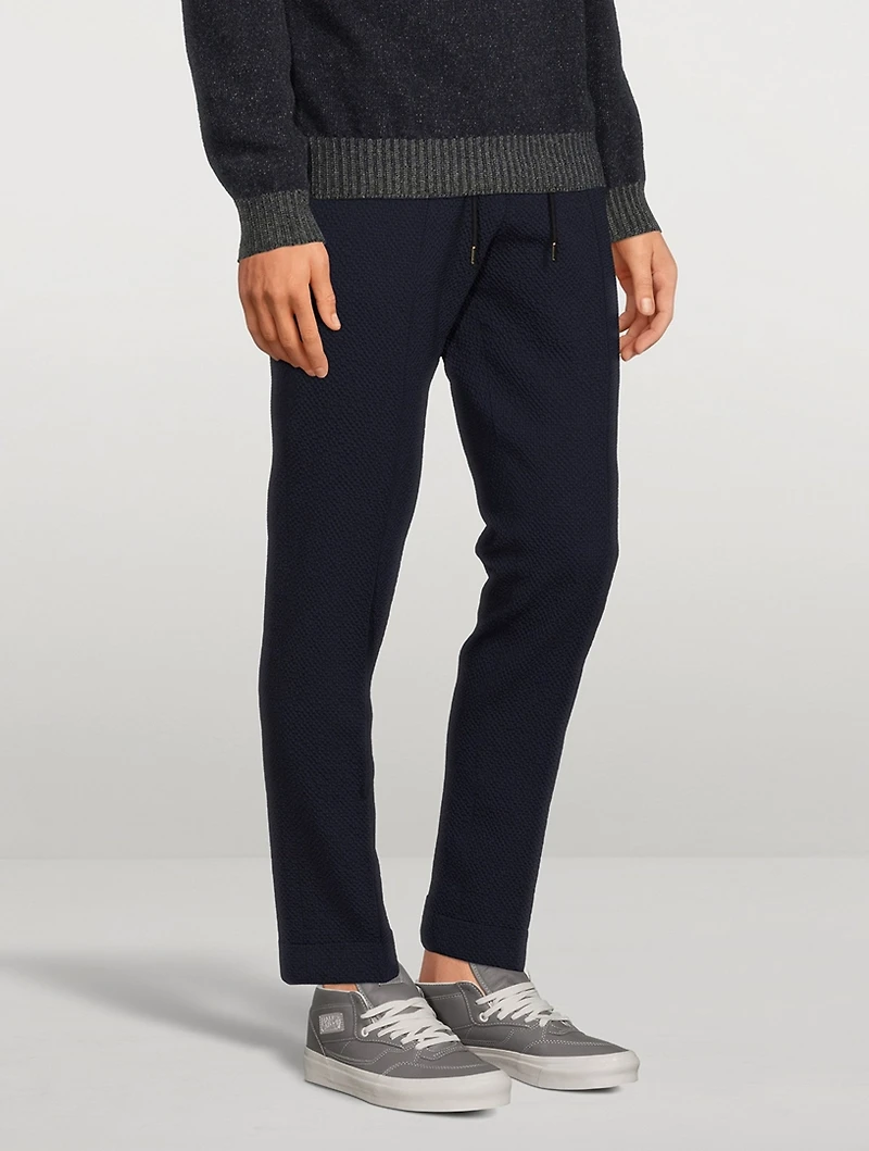Wool Stretch Seersucker Pants