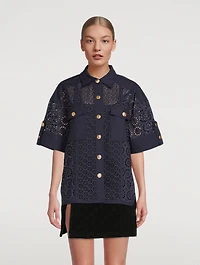 Broderie Anglaise Camp Shirt