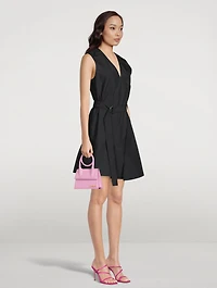 Belted Poplin Mini Dress