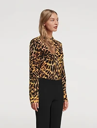 Cotton Shirt Cheetah Print