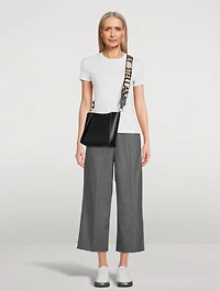 Wool Flannel Wide-Leg Trousers