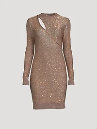 Sequin Knit Mini Dress