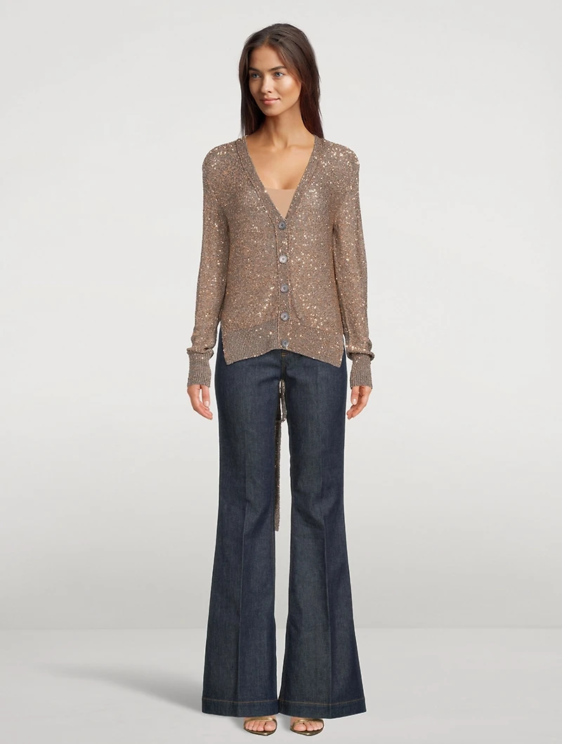 Sequin Knit Cardigan