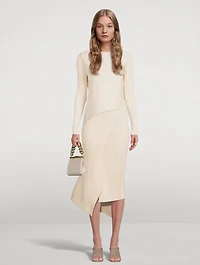 Ribbed Midi Skirt