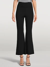 Compact Knit Flare Trousers